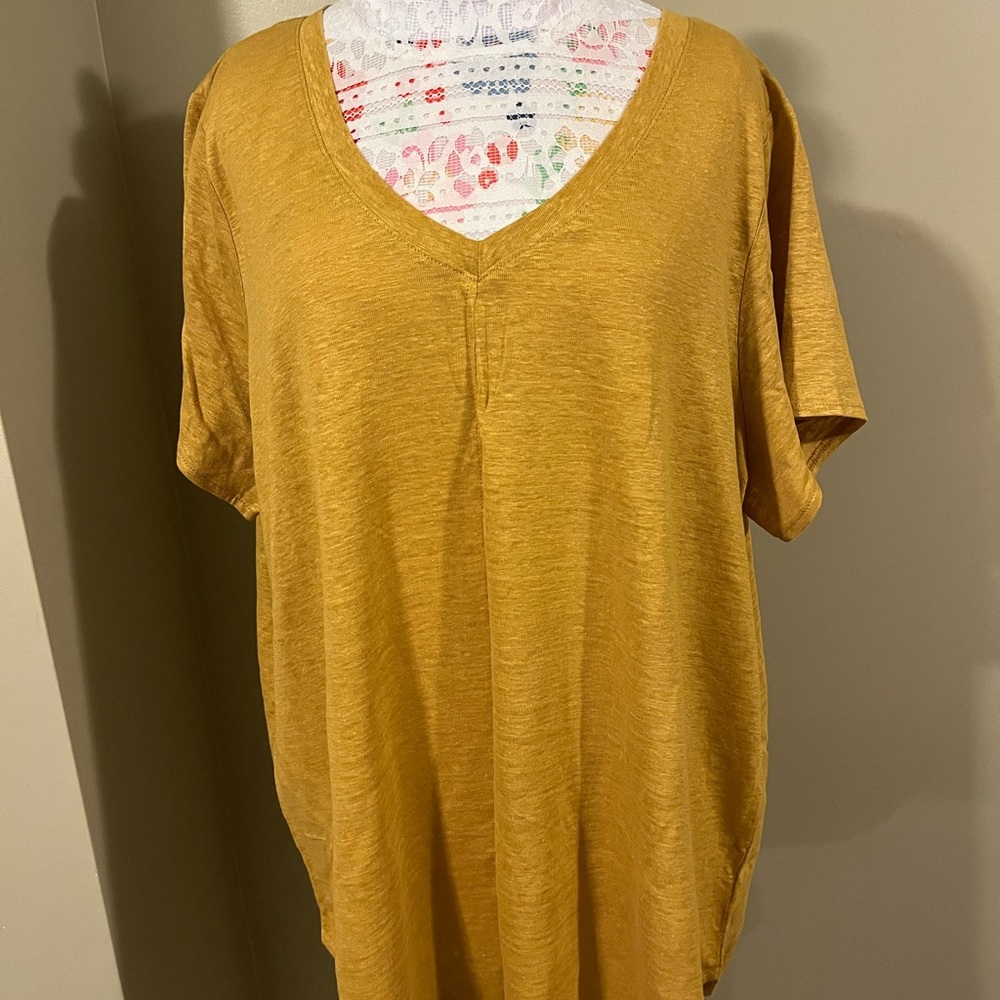 🍃TAHARI LINEN T-SHIRT/TUNIC🍃